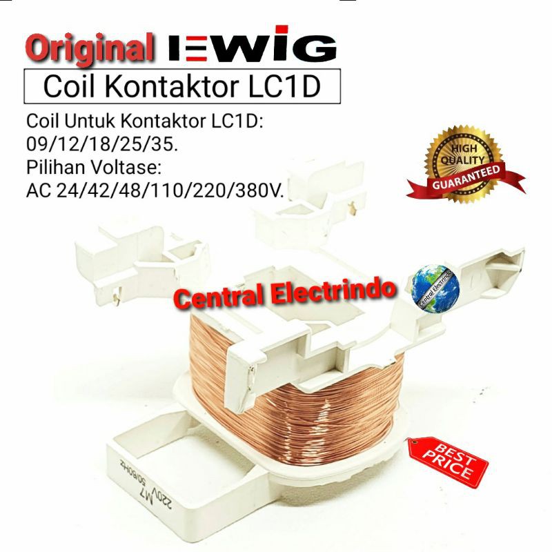 Koil Coil Kontaktor Contactor LC1D 09/12/18/25/35.