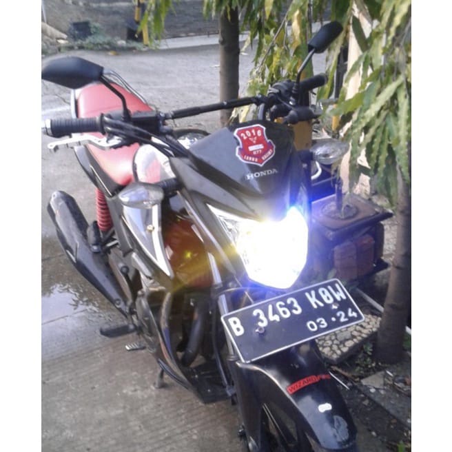 Promo Lampu LED Utama Motor D2 H4 Laser Putih Kuning AC DC Yamaha Vixion Ninja R15 Pulsar