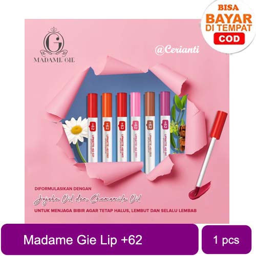 Madame Gie Lip Matte Netizen +62 - Make Up Lipstick | Lip Cream