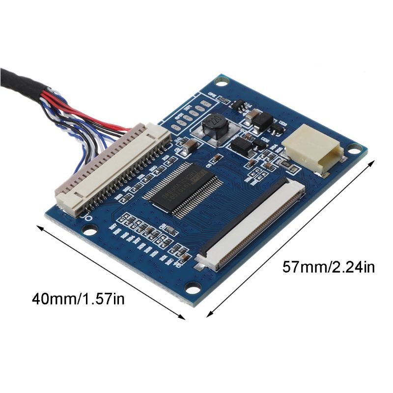 Vivi 1Set Standar 20Pin 1-ch LVDS Input Ke 50Pin TTL Port Output Driver Controller Board Dengan Kabel