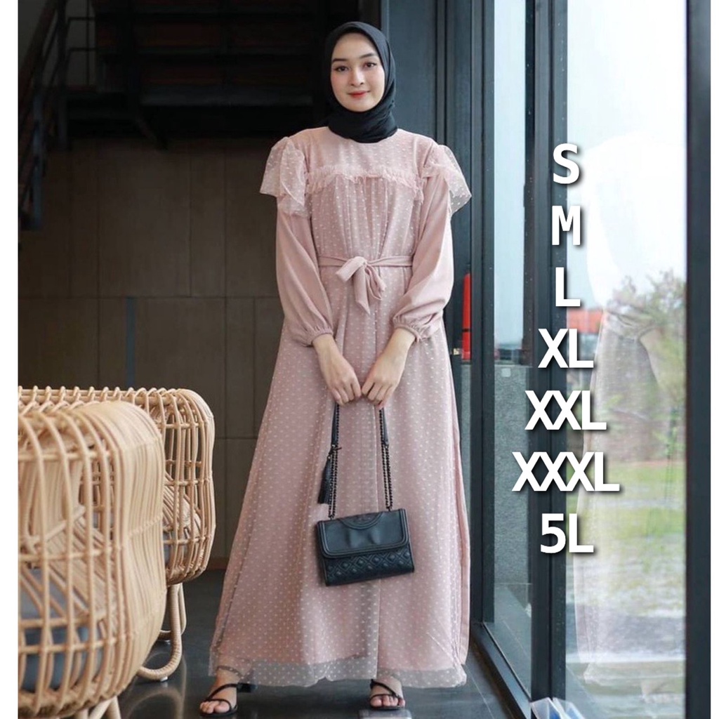 MIRA DRESS JUMBO BEST SELLER| DRESS MIX TILE PREMIUM S M L XL XXL XXXL 5L R_PROJECT