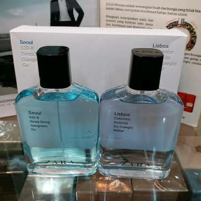 Bergaransi Jnn Double Parfum Original Zara Seoul & Lisboa Edt 100 Ml Unbox