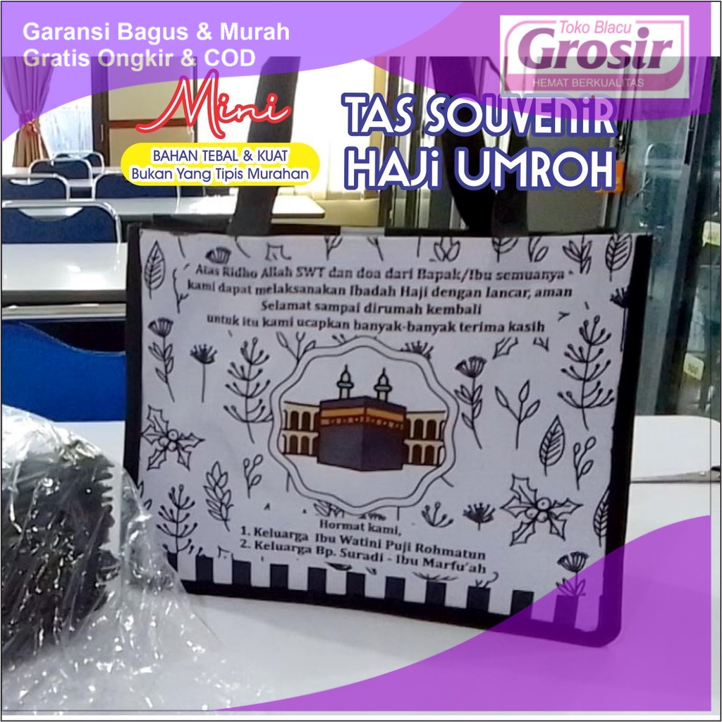 

Custom TAS SOUVENIR HAJI TAS SOUVENIR UMROH HAJI UMRAH Tempat oleh oleh Tas By Toko_Blacu