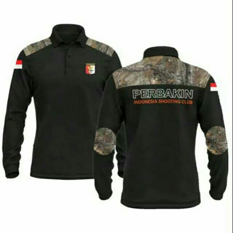 BAJU LENGAN PANJANG CAMO PERBAKIN KOMBINASI