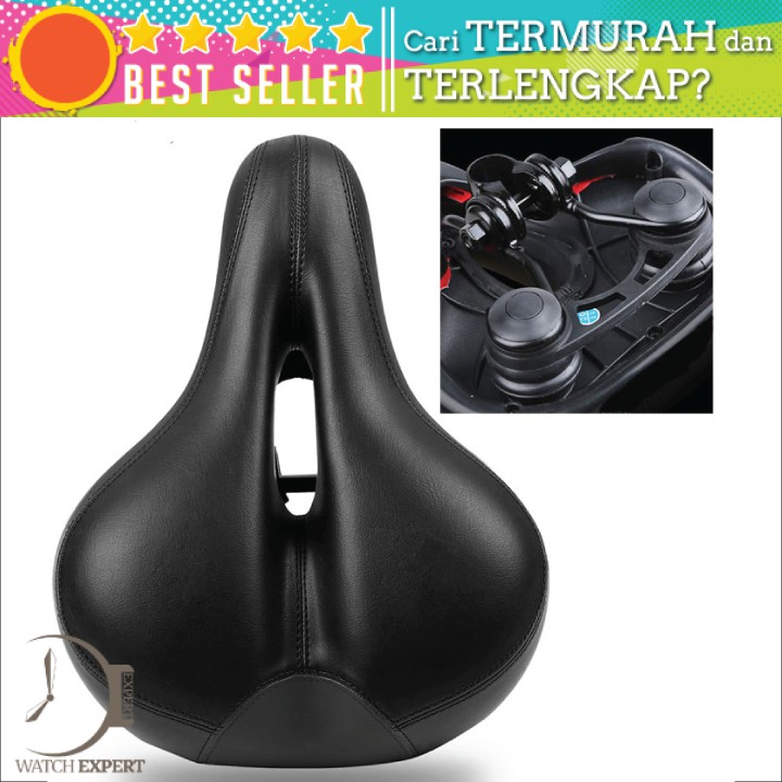 Bisa COD Jok Sadel Sepeda Empuk Bike Saddle Bahan Kulit Model Absorber Ball