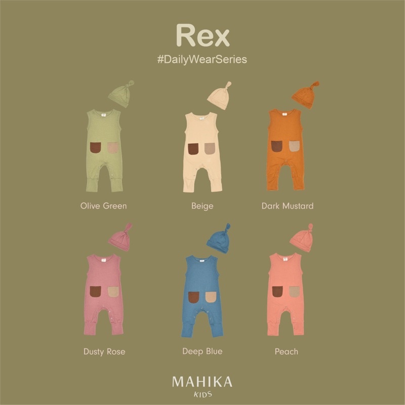 MAHIKA KIDS REX DAILY WEAR | JUMPER ROMPER SLEEPSUIT BAYI ANAK KAOS | SALSCORNER