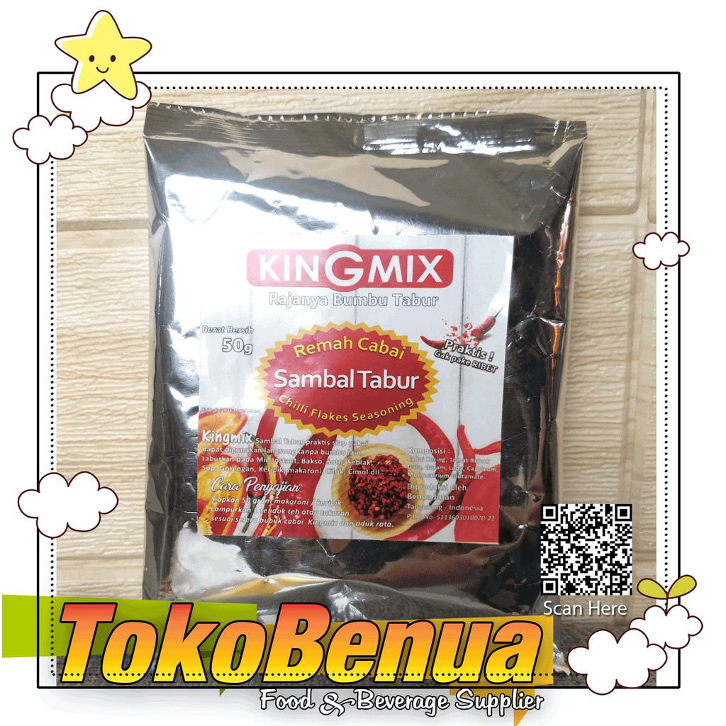 

Cabai kasar Kingmix Sambal Tabur 50gr