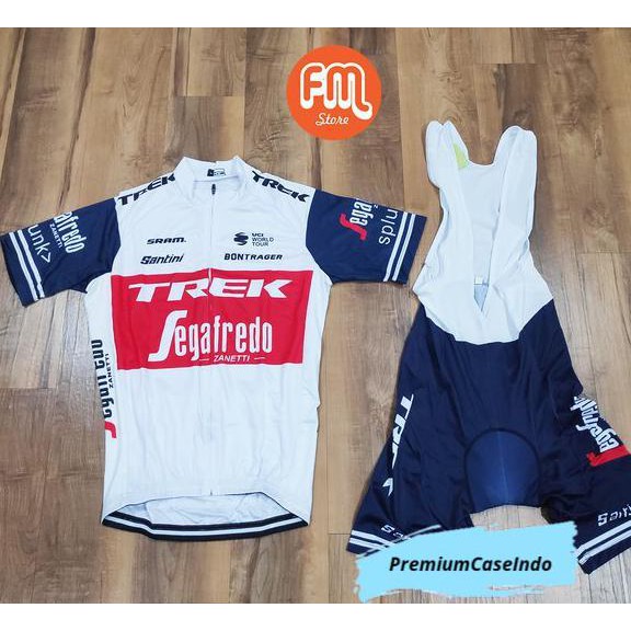 Road Bike Jersey Set Import Trek Segafredo Baju Sepeda Jalanlurussh