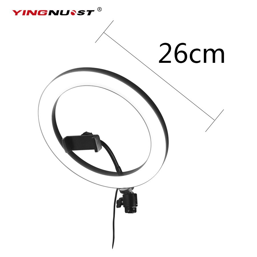 Lampu Ring Light LED Selfie LED 10 Inch 26cm Smartphone Holder + Mini Tripod + Monopod 120cm