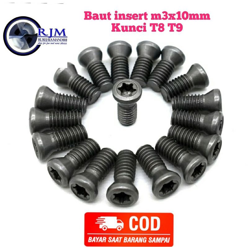 IS0197 baut holder baut facemill baut insert m3x0.5 8mm bukan m2 m2.5 m3.5 m4 m4.5 m5