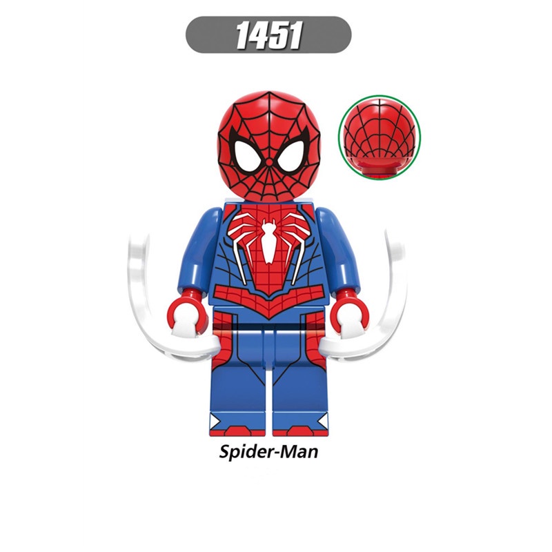 1pc Mainan Balok Bangunsusun Model Minifigures Marvel Venom Spiderman Bahan ABS Untuk Hadiah Anak