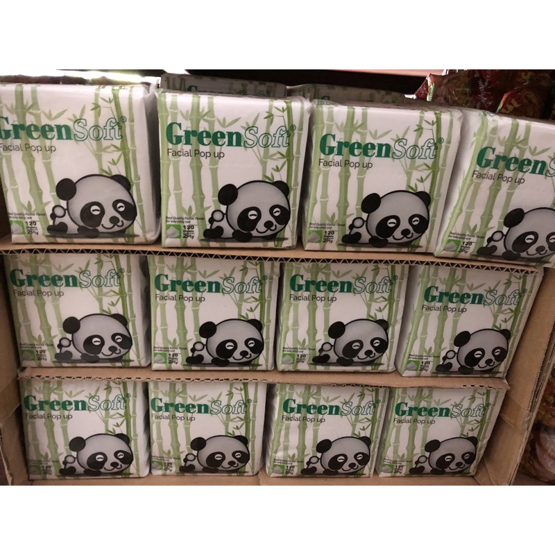 TISSUE GREEN SOFT POP UP KECIL 150 SHEET 2 PLY
