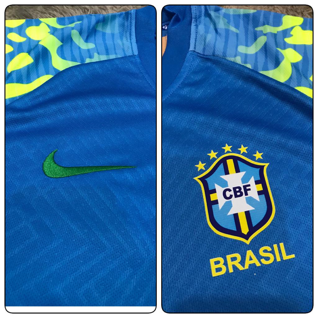 Jersey bola negara Brazil away 2022 - 2023 GO import