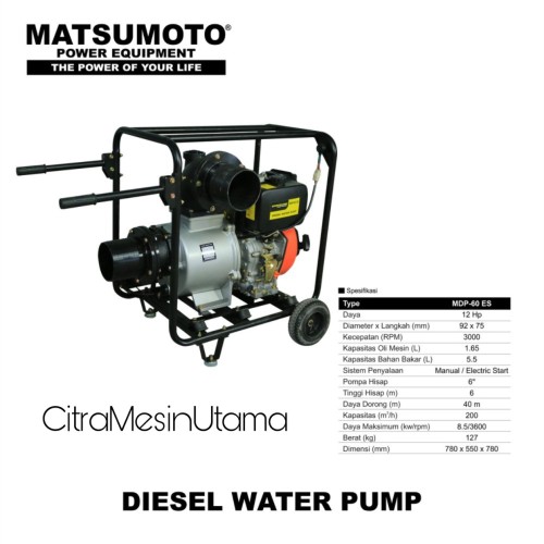 Pompa Alkon Diesel 6 Inch Matsumoto MDP 60ES