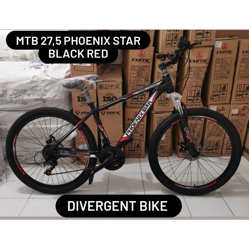 Sepeda MTB 27,5 Phoenix Star 21 Speed Cakram Mekanik Murah / Sepeda Gunung 27,5 PhoenixStar 21 Speed