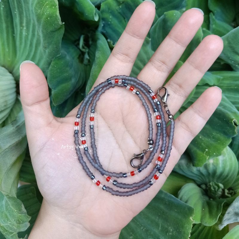 BTS V Grey Mask Strap (Strap Masker BTS)