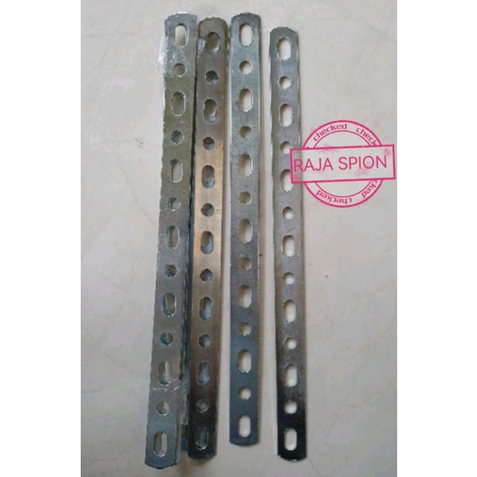 plat besi lubang /besi plat lubang/plat breket klakson/plat bracket motor