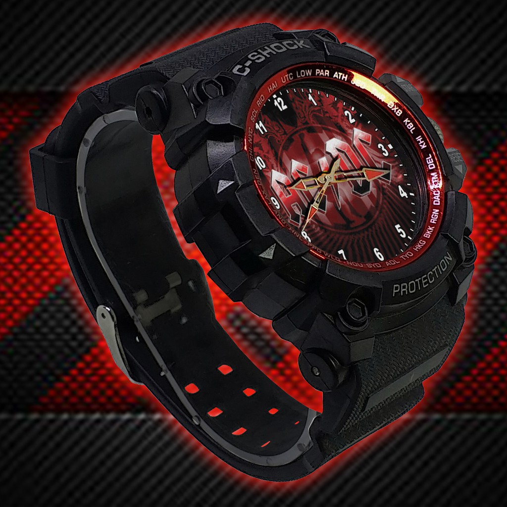 (ISTIMEWA BOSSQUE) JAM TANGAN ACDC LIST MERAH - EXCLUSIVE 13