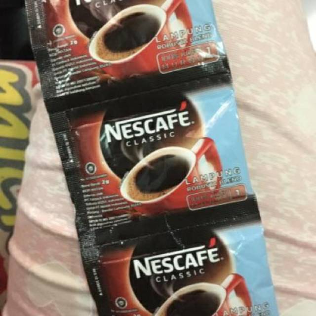 

Nescafe Classic Kopi Murni Robusta Per Pack (10pcs)