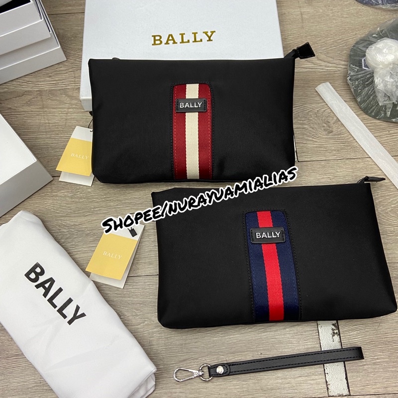 Clutch Bally import free box premium Quality clutch pria wanita import