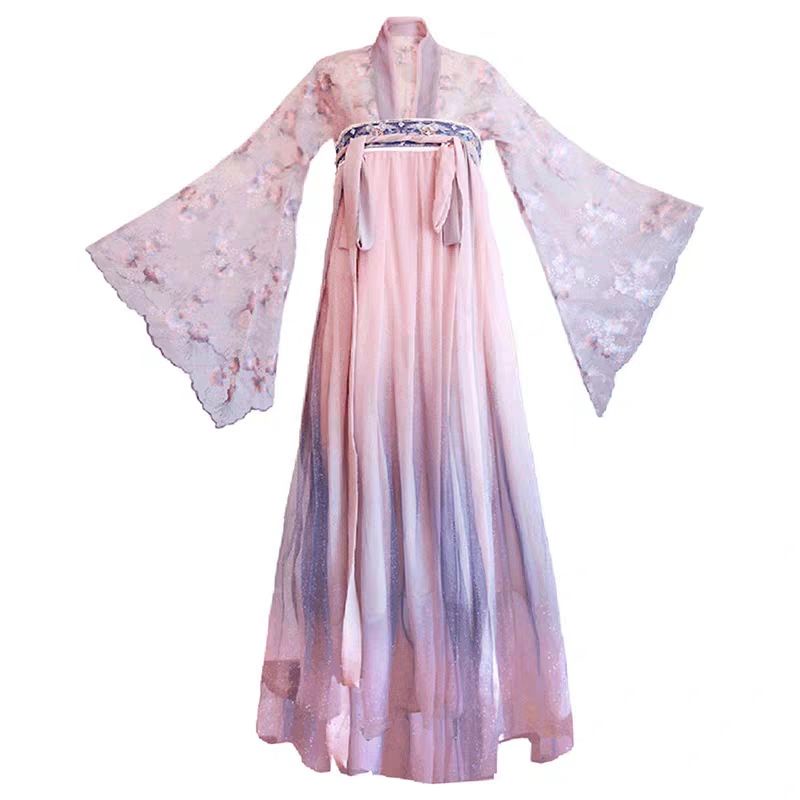 Hanfu female student ancient costume domineering long-sleeved style over fairy dress Chinese style d