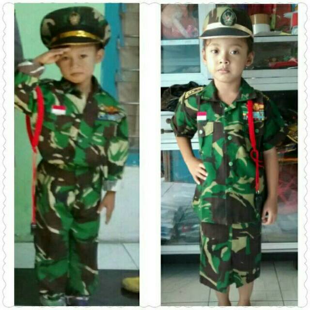  Baju Karnaval  Tentara Baju  Profesi Seragam Karnaval  