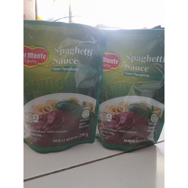 

Saus Spaghetti del monte 250 gram