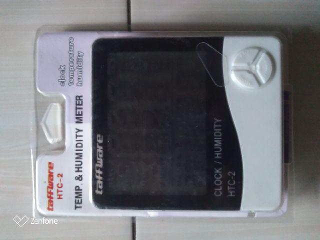 Htc-2 Jam Meja Digital Termometer Temperatur Humidity Clock Alarm Calender Suhu Ruangan
