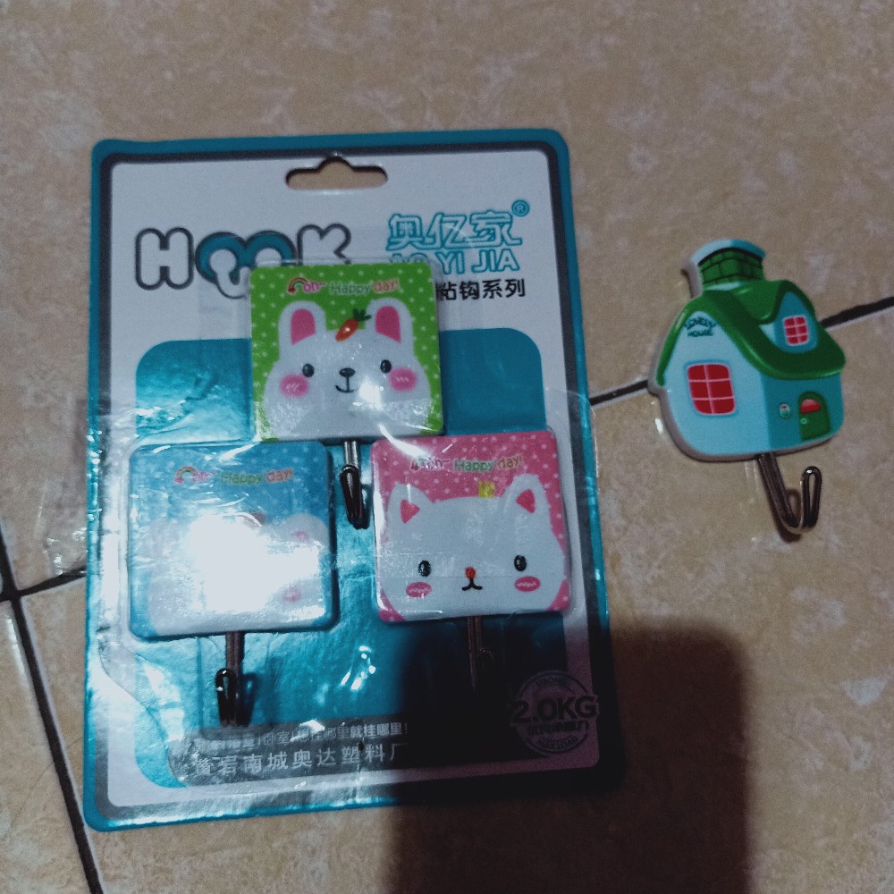 Gantungan Lucu Kapstok Tempel Serbaguna