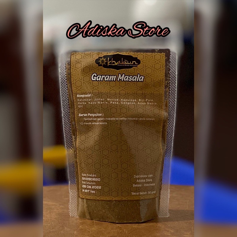 

Bumbu Rempah Arab - India Garam Masala Khabun 50 gr