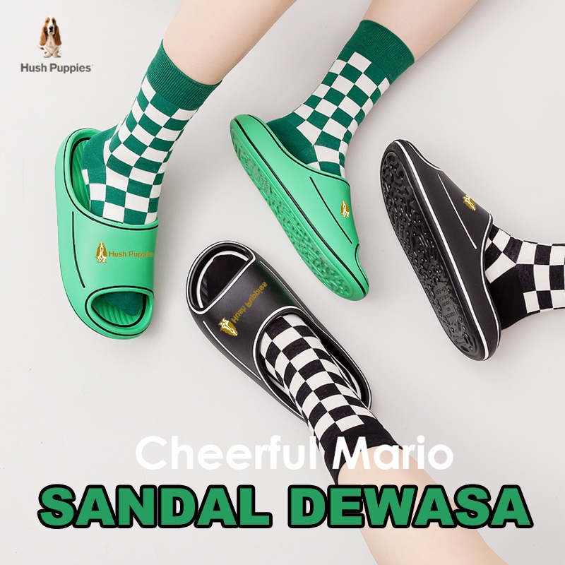 Hush Puppies Sandal Wanita Dewasa Eva karet Sandal Selop Sendal Flat Rumah Korea Nyaman Dan Lembut Slip On Sandal kamar mandi Ukuran: 30-41