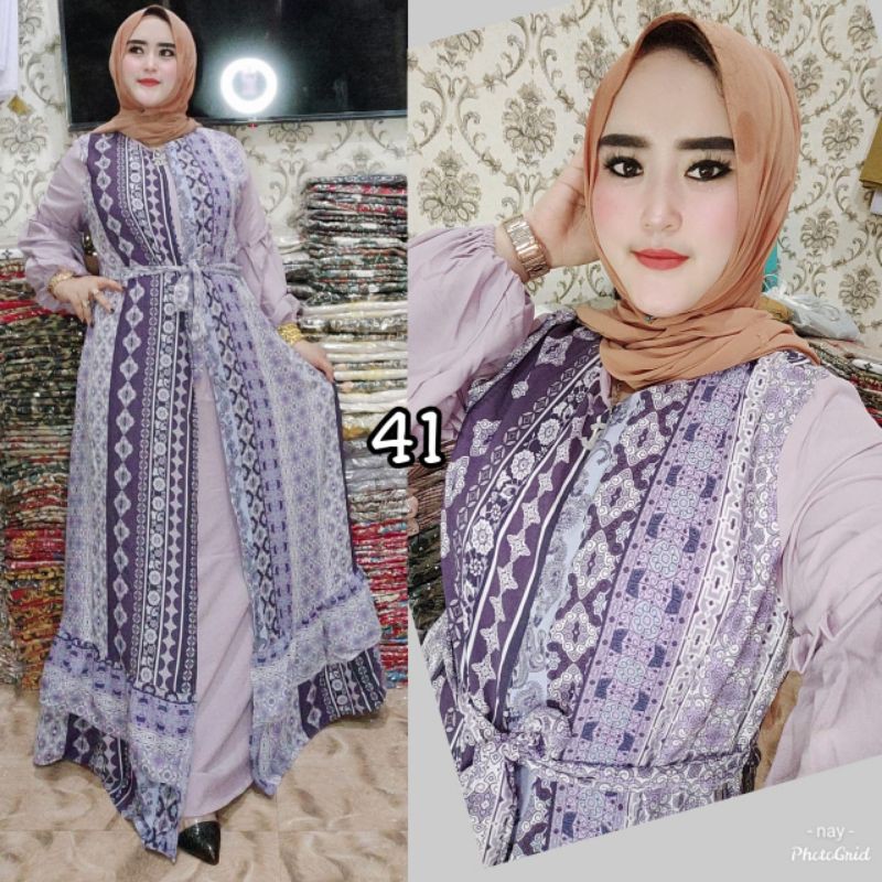 gamis terbaru model rompi