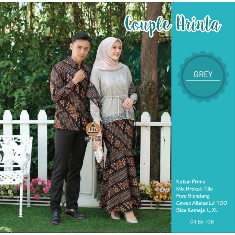 BATIK COUPLE KEBAYA LUNA TUNANGAN LAMARAN WISUDA