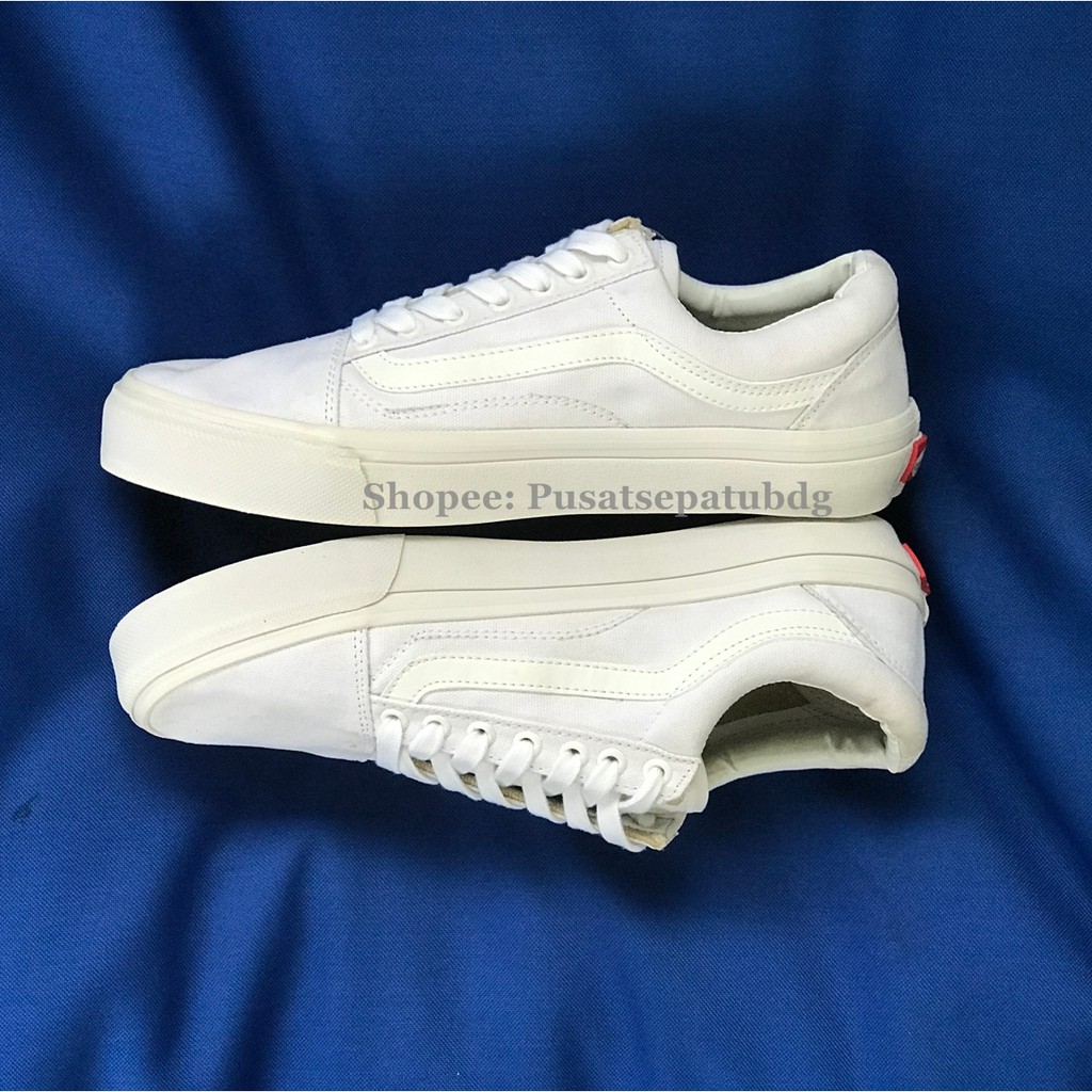 VANS OLDSKOOL ALL WHITU FULL PUTIH