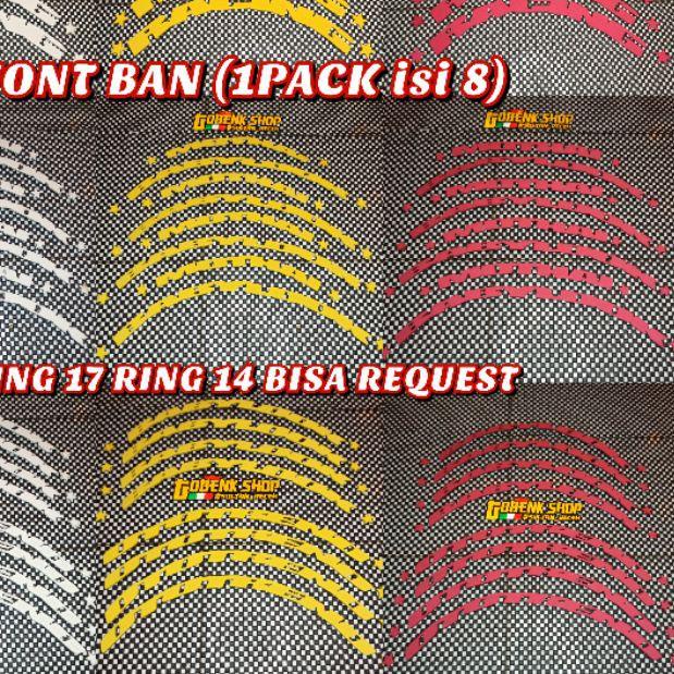 ☋ EMBLEM BAN STIKER BAN FONT BAN 1SET DEPAN BELAKANG ISI 8 BABYLOOK MAXXIS MOTOR MOBIL ➧