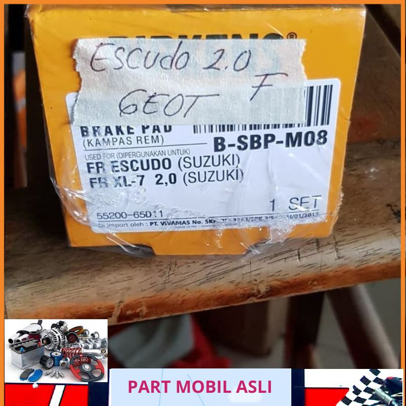 (100% Original) Brake pad kampas rem depan suzuki escudo 2000 birkens Bagus