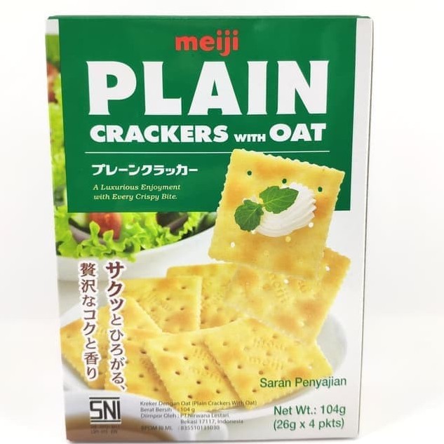 

MEIJI Plain Crackers With Oat - 104 gr