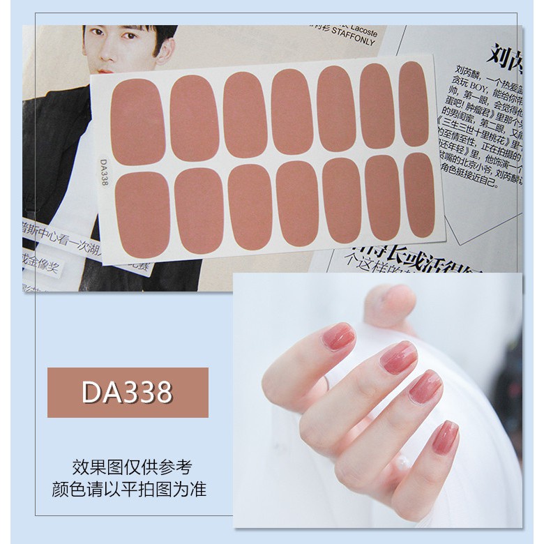 (COD) Nail Art 14pcs/set Stiker Kuku 3D Waterproof / Nail Stiker Kuku /Nail MALLSHOPING