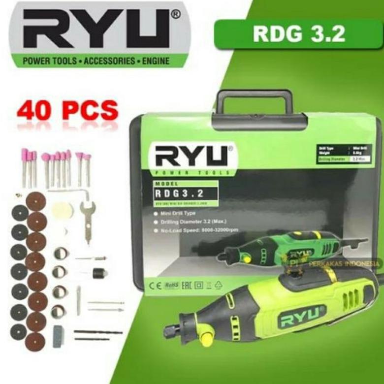 Ryu Rdg 3.2 Mini Die Grinder Set Tuner Gerinda Bor Mini Ryu Rdg3.2 Bor Cun