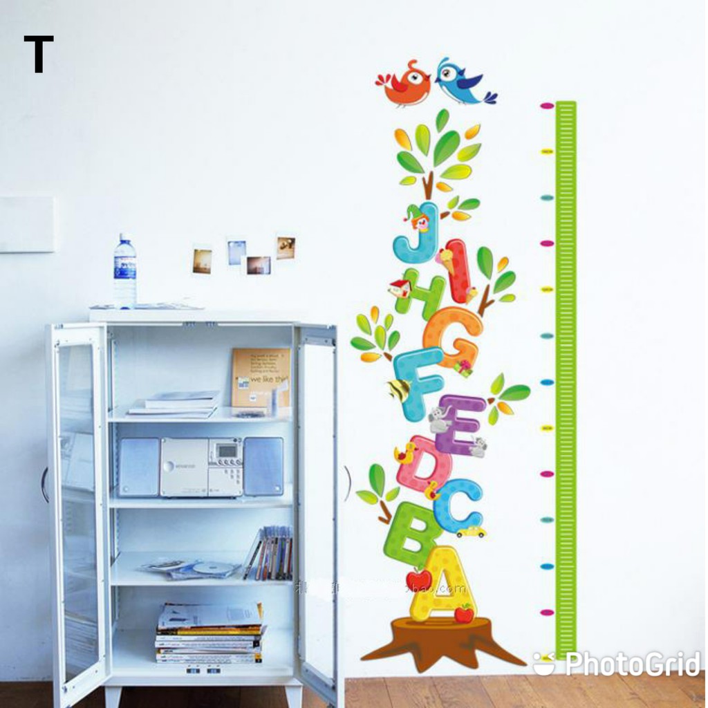 Reliza Wall Sticker Alphabeth Study Angka Huruf Anak Stiker Dinding LDR31