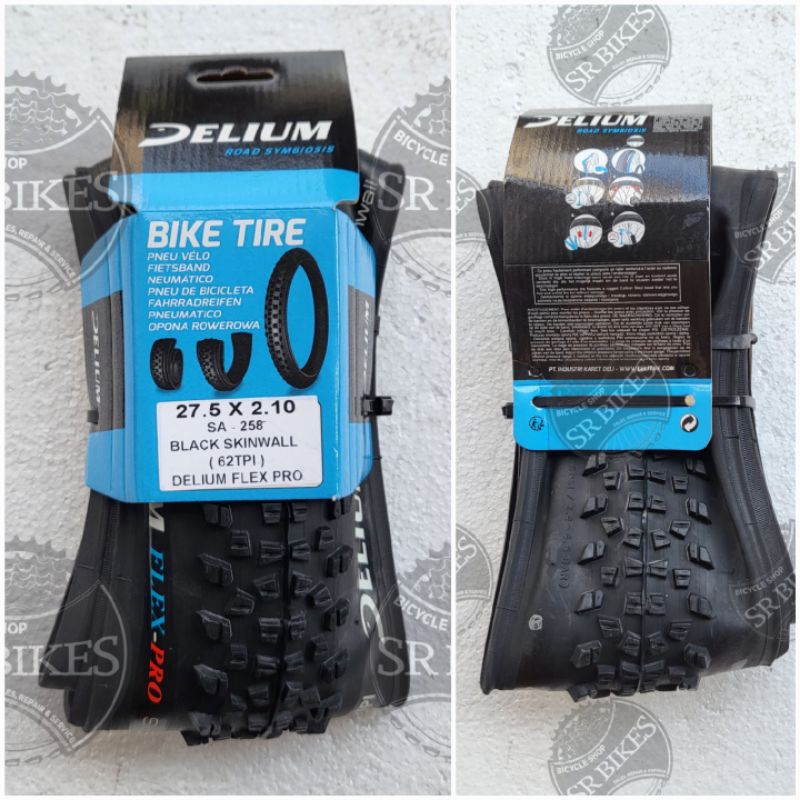 Ban Luar 27.5 x 2.10 Sepeda MTB Gunung. KEVLAR SKINWALL 62 TPI. DELIUM DELI TIRE FLEX PRO