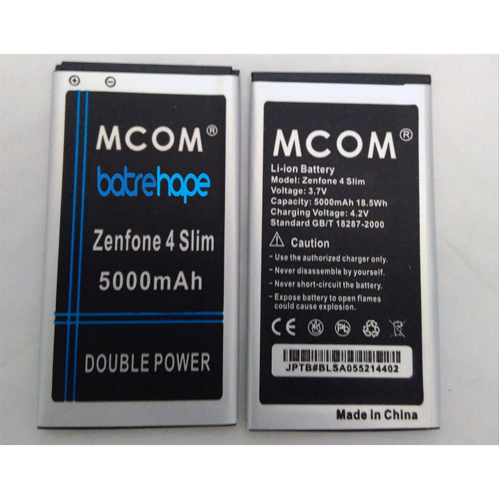 Battery Batre Baterai Double Power Mcom Asus Zenfone 4 slim 4s A4000CG C11P1320