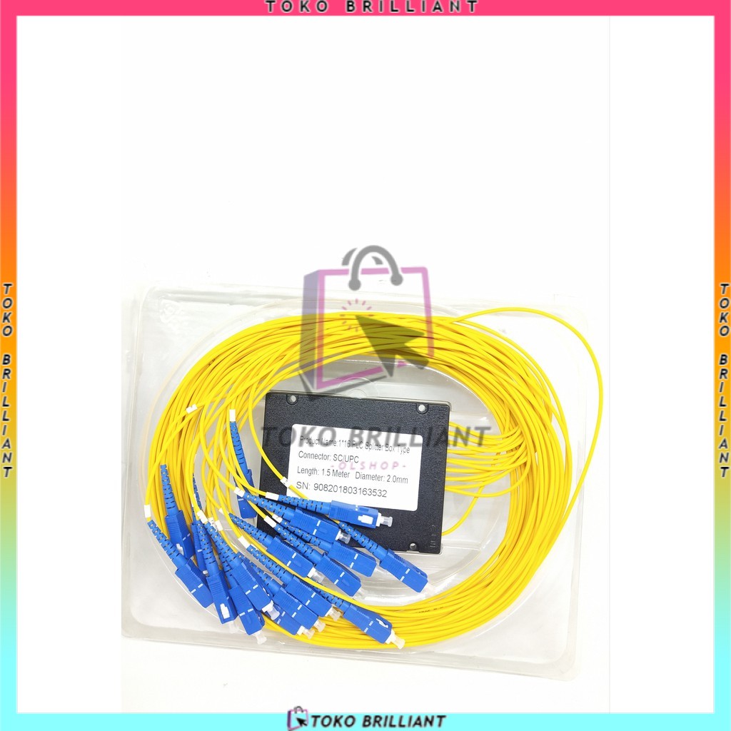 Passive Splitter 1-16 Modular Besar SC UPC Fiber Optik