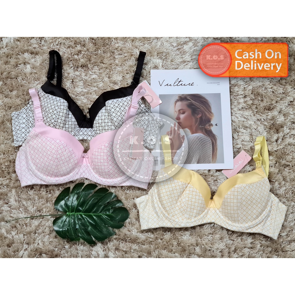 bra menyusui kawat motif size 34-38