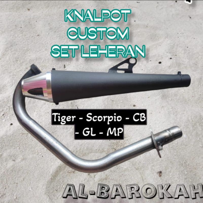 knalpot custom japstyle cafe racer Bobber tiger megapro scorpio dll