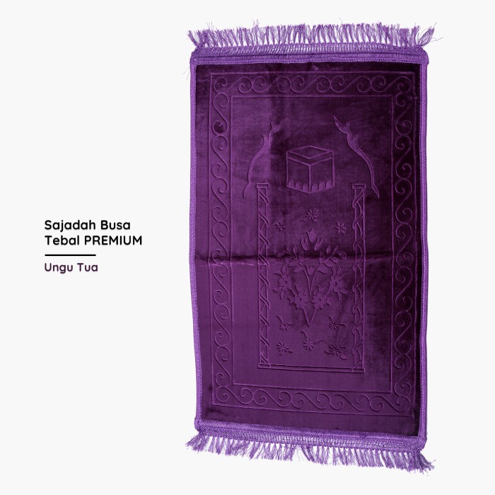 Sajadah Tebal premium / Sajadah Busa / Sajadah Best Seller Masa Kini - Ungu