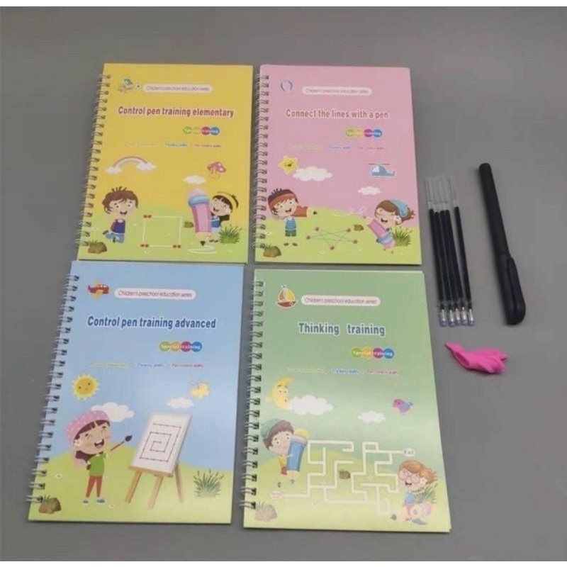

Sank Magic Pen Control Training isi 4 buku 1 pulpen 5 refill