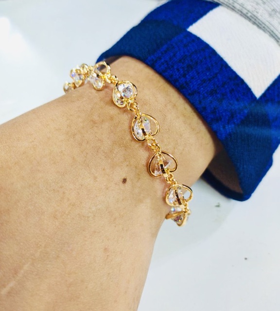 Gelang tangan wanita //gelang permata //perhiasan //gelang jurai //gelang