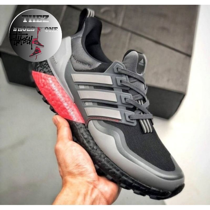 ADIDAS ULTRABOOST ALL TERRAIN LTN BLACK GREY RED HIGH PREMIUM ORIGINAL 100% Thez_Shoesone
