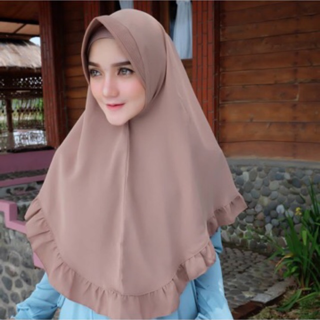 KHIMAR REMPEL JILBAB INSTAN WOLFIS | Hijab instant PET REMPLE